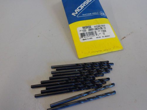 NEW 12PK MORSE 1/8&#034; JOBBER LENGTH DRILL BITS #1330