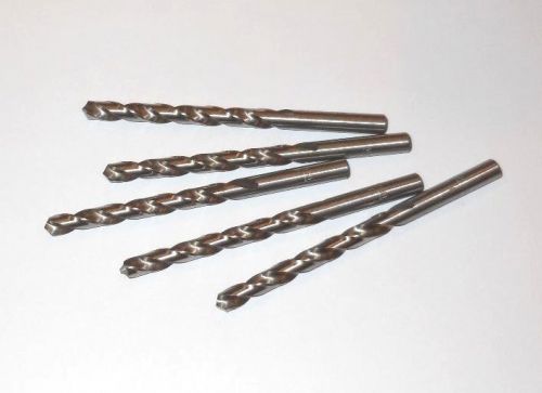 Jobber Length Drills &#034;J&#034; HSS 118D 2-7/8&#034; LOC x 4-1/8&#034; OAL QTY 5 &lt;525&gt;