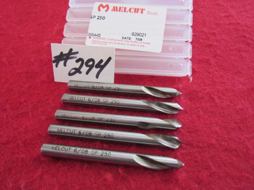 5 NEW MELCUT 1/4&#034; SPOT DRILL, 90 DEGREE, HIGH SPEED STEEL.  {294}