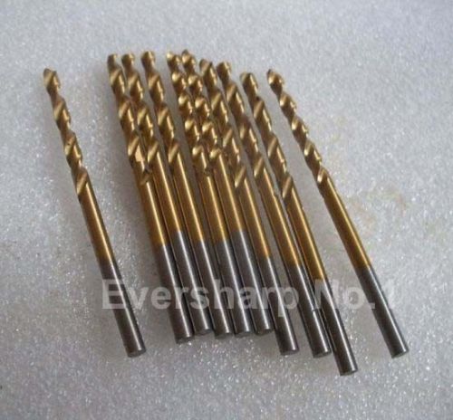 Lot New 10 pcs Straight Shank HSS(M2) Coating TiN Twist drills Bits Dia 3.2 mm