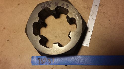 2-1/8-8  X 3-1/2&#034; hex die  USA  (930-37)