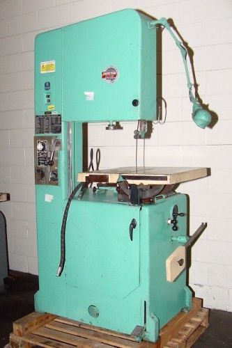 20&#034; Thrt 12&#034; H Roll-In Journeyman 20WF VERTICAL BAND SAW, Vari-Speed,w/Welder an