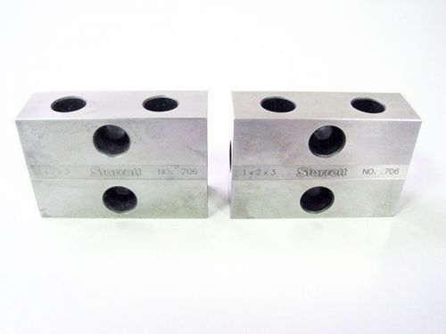 Starrett 706 series 1x2x3 706bz matched blocks ~ gage gauge for sale