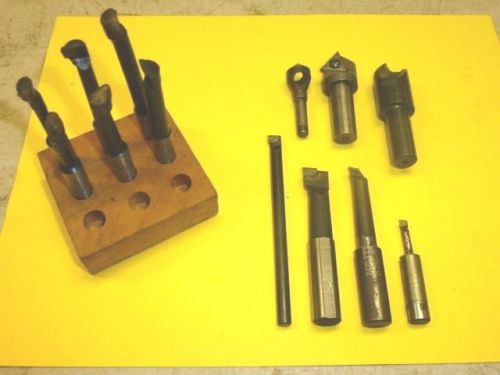 LOT of (13) VARIOUS BORING BARS &amp; COUNTERSINK TOOLS