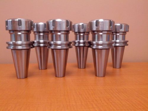 6 pcs chucks cat40-er40 v-flange collet, projection length 2.76&#039;&#039;, #1601-0035x6 for sale