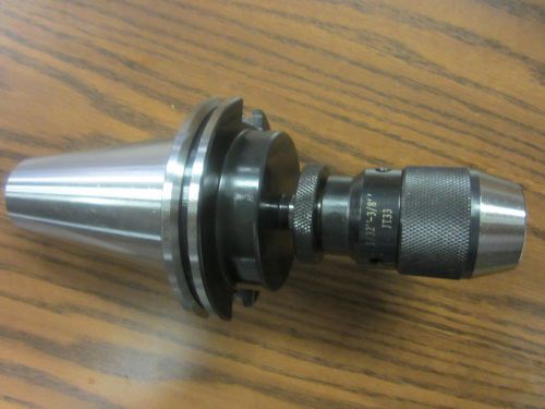 CME/HARVEST 3/8&#034; KEYLESS DRILL CHUCK W. CAT50 ARBOR CNC TOOLING--NEW