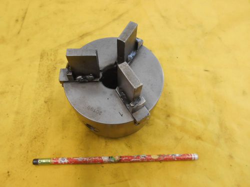 4&#034; - 3 JAW ENGINE LATHE CHUCK metal work fixture holder tool 1 1/2&#034;-8 BACKPLATE