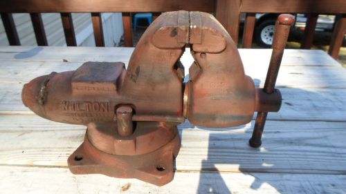 Wilton Bullet Vise Swivel 3.5&#034; Jaws Pipe Jaws Vintage Shop Tools Anvil 101166/67