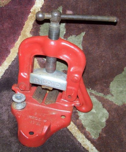 Ridgid #23 1/8&#034;-3&#034; pipe threading vise/clamp for sale