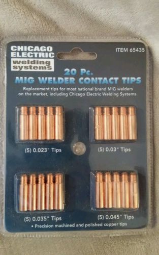 NEW 20 PIECE MIG WELDER CONTACT TIPS .023/.030/.035/.045