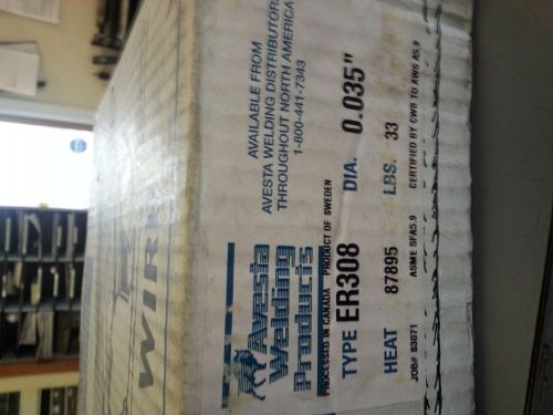 Avesta Stainless Steel Mig Wire ER308 .035&#034; 33lb spool