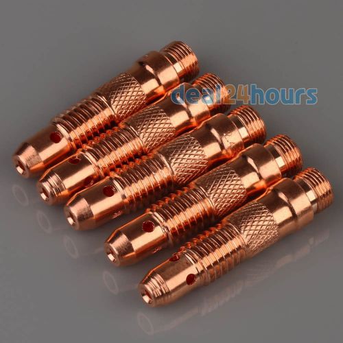 5pcs TIG Welding Torch Collet Body 2.4*47mm 10N32 PTA WP17,18 &amp; 26