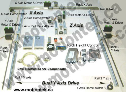 Cnc plasma cutter kit parts retrofit rebuild step motor torch height control for sale