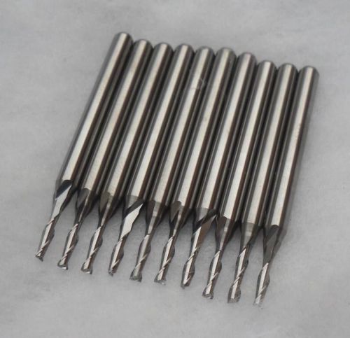 10 pcs carbide endmill double flute spiral CNC router bits 1.5x6mm