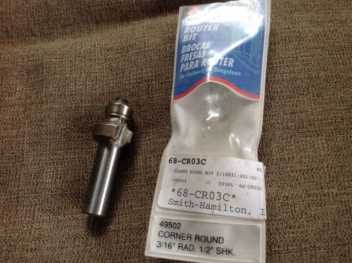 Amana 49502 Corner Round 3/16 Rad 1/2 Shank Bit