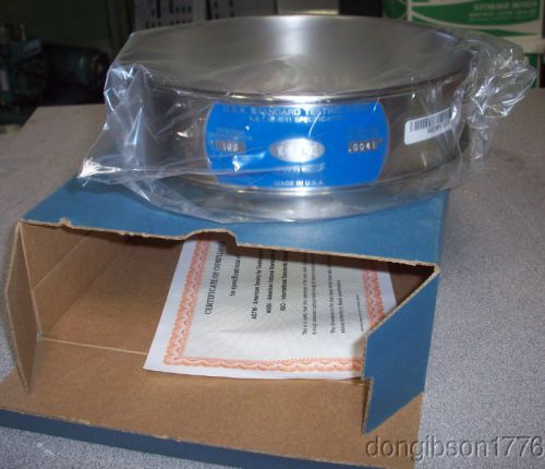 VWR  #140  U.S.  Standard Stainless  Steel  Testing  Sieve   NEW