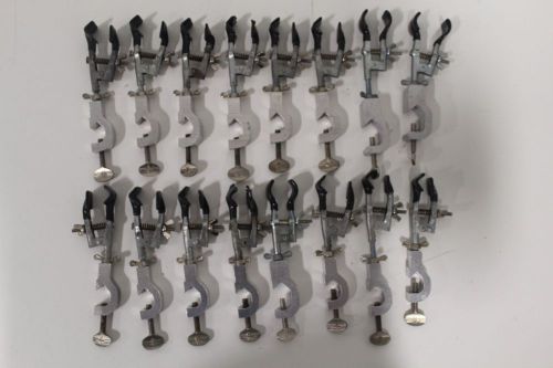 Lot of (16) Fisher Beaker Tube Flask Clamp Holder Castaloy Lab Equipment