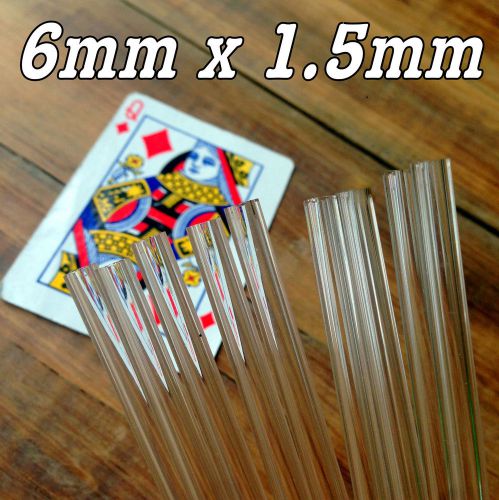 Borosilicate glass blowing tubes 40pcs - 6mm diameter x 1.5mm x 150mm for sale