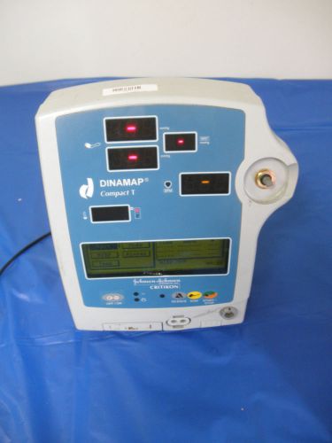 Critikon Dinamap Compact T Vital Sign Monitor Parts or Repair ~(S7470)~