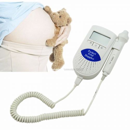 Fetal Doppler 8Mhz probe Baby sound monitor LCD display + Gel Sonoline B Contec