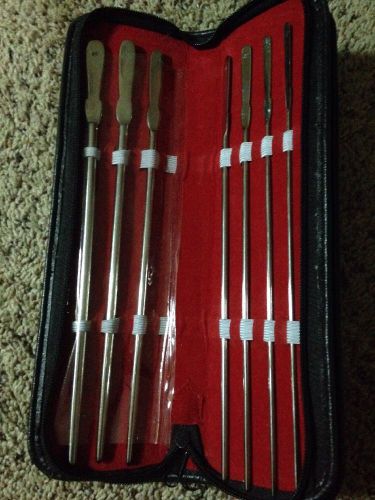 urethral sounds Set Of 7 With Case