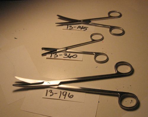 MAYO, OPERATING SICSSOR AND LITTAUER SCISSOR SET OF 3 (13-196,13-360,13-145)