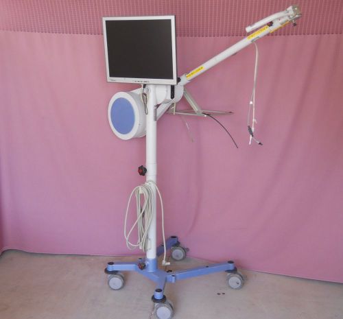 Stryker Enlite Surgical Navigation System Stand w/ 19&#034; Siemens Monitor For PARTS