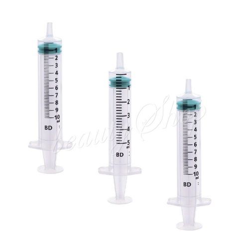 2ml 5ml 10ml 20ml BD Emerald Sterile Syringe Green Rubber Cartridge Ink Refill