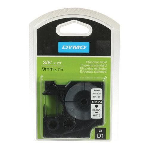 Dymo D1 3/8&#034; 9mm Black-White