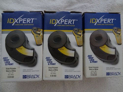 Brady IDXPERT X-30-422 Labeling Cartridges (3)