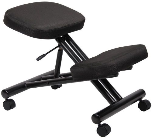 Ergonomic Kneeling Stool Black Fabric Seat B248