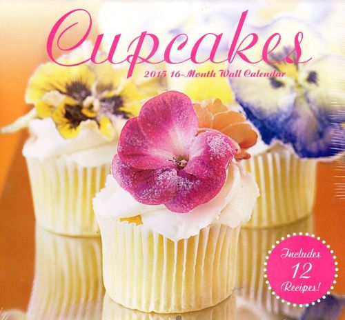 Cupcakes - 2015 16 Month  WALL CALENDAR - 12x11