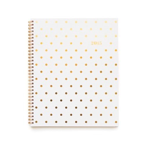 Sugar paper la for target - gold polka dot planner 2015 agenda, large for sale