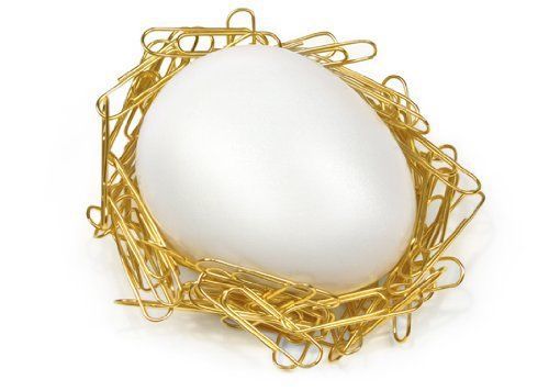 Fred &amp; Friends Nest Egg Magnetic Paperclip Holder Office Desk Coworker Gift