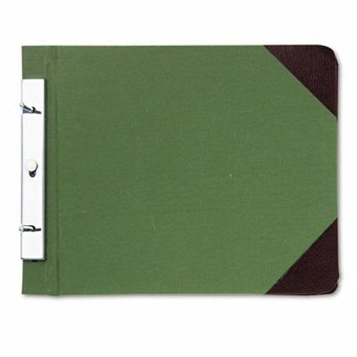 Wilson Jones Canvas Post Binder, 11 x 8-1/2, 4-1/4 Center, Green (WLJ27827)