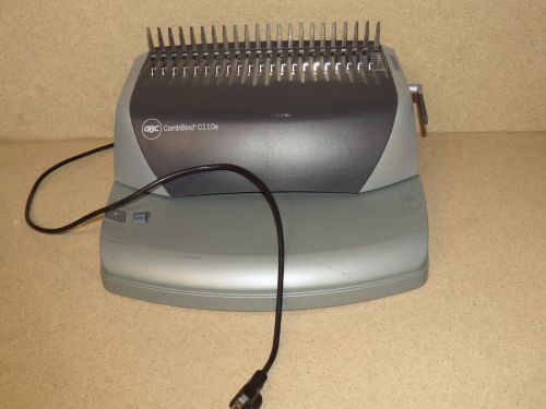 ^^ GBC C110E CombBind ELECTRIC  BINDER COMB PUNCH BINDING