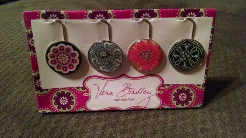 Vera Bradley Paper Clips Very Berry Paisley