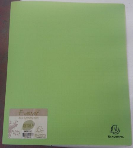 10 x RING BINDER FOLDERS (GREEN, 2 RINGS, 30MM)