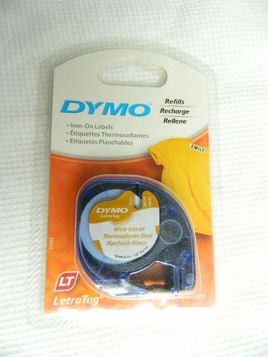 Dymo LetraTag 18771 White Iron-On Fabric Label Refill