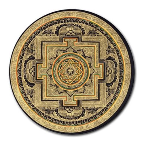 Om (Aum) Mandala Round Mousepad Free Shipping