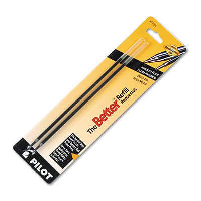 Refill, Non-retract Better/BetterGrip/EasyTouch Ballpoint, Med, BLK, 2/Pack