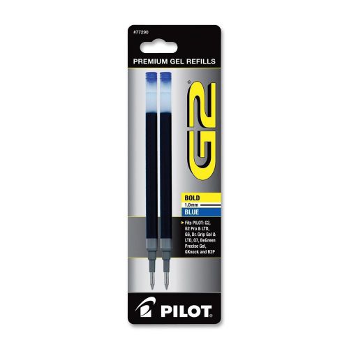 PILOT G2/01 Gel Retractable Refills BOLD 1mm  Blue Ink 77290 (12)