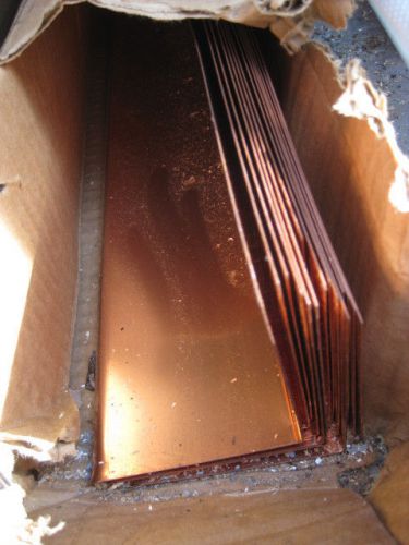 COPPER DRIP EDGE/FLASH, C 6, 16 0Z,10&#039; LENGTHS, 3&#034;X3&#034; W/3/8 LIP, 15 PCS A BOX,