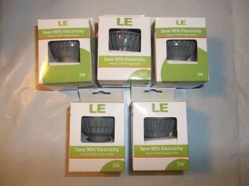 Lighting EVER LE 5W GU10 LED Bulbs Pack of 5 Units