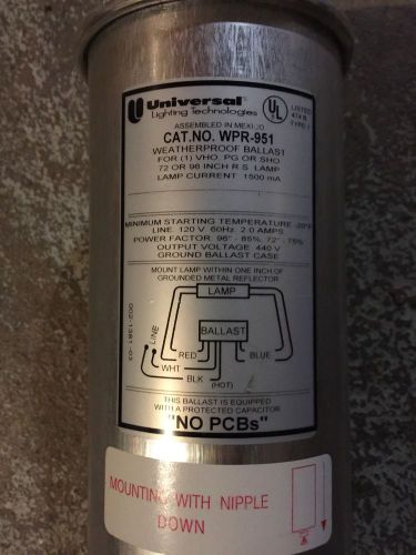 MAGNETEK  WPR-951 Weatherproof Ballast F72 OR 96 VHO, PG, SHO R.S. LAMP