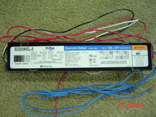 Universal 2 Lamp T8 Ballast B232IUNVEL-A New