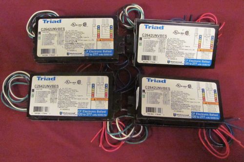 Lot of 4 Universal Triad C2642UNVBES Compact Fluorescent Ballast