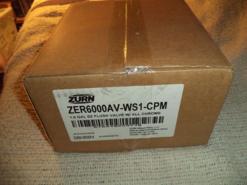 Zurn Toilets Urinals AquaSense  ZER6000AV-WS1-CPM Flush Valve New Aquavantage