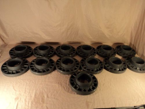 Lot of 13 Ipex 3&#039;&#039; Schedule 80 Van Stone PVC Flanges 4 Bolt Pattern