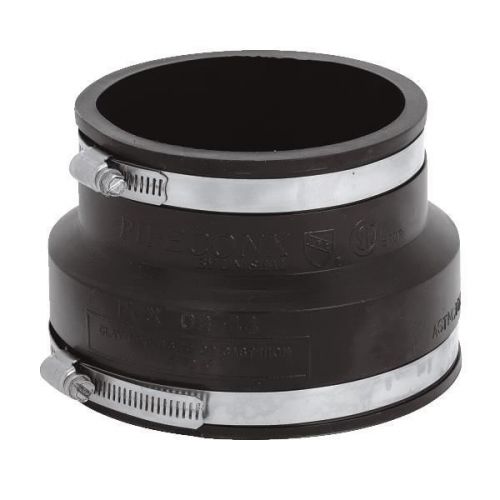 Fernco p1002-44 reducing flexible coupling-4clayx4pvc flex coupling for sale